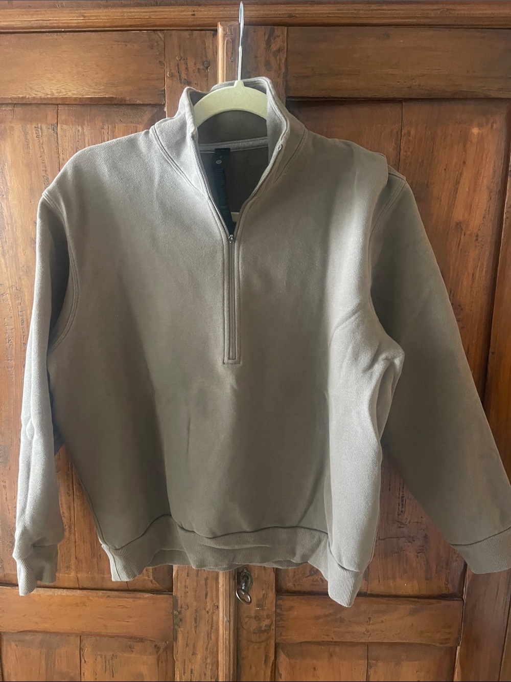 lululemon athletica tan / brown Quarter-Zip Sweatshirt